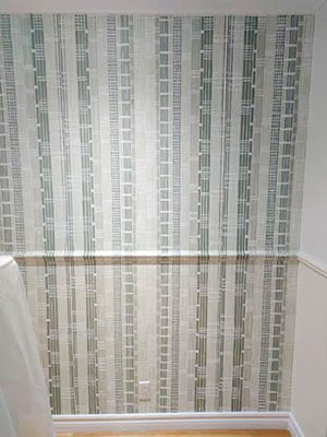 Striped Lines - modern mural painting decoration.
